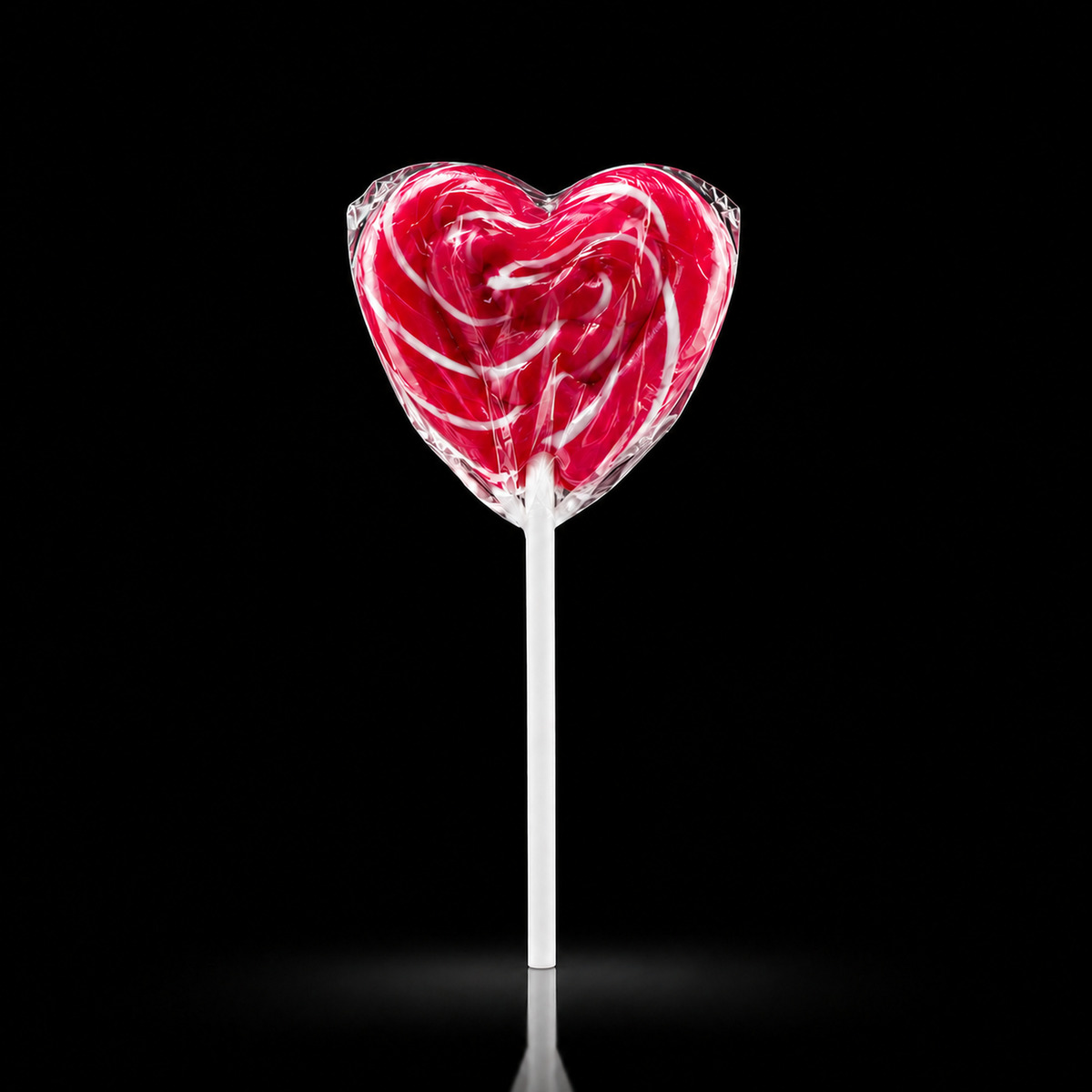 Sucette Cœurs Spirale Rouge – Swigle Pop Fraise – 5 pièces - Felko Holland