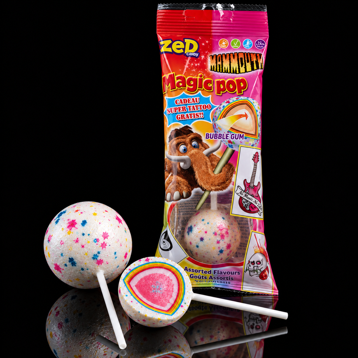 Sucette Mammouth Pop Jawbreaker Chewing-Gum – Zed Candy
