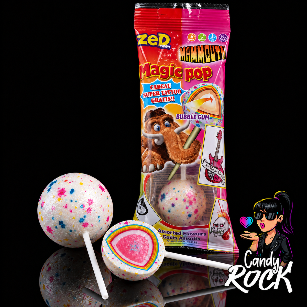 Sucette Mammouth Pop Jawbreaker Chewing-Gum – Zed Candy