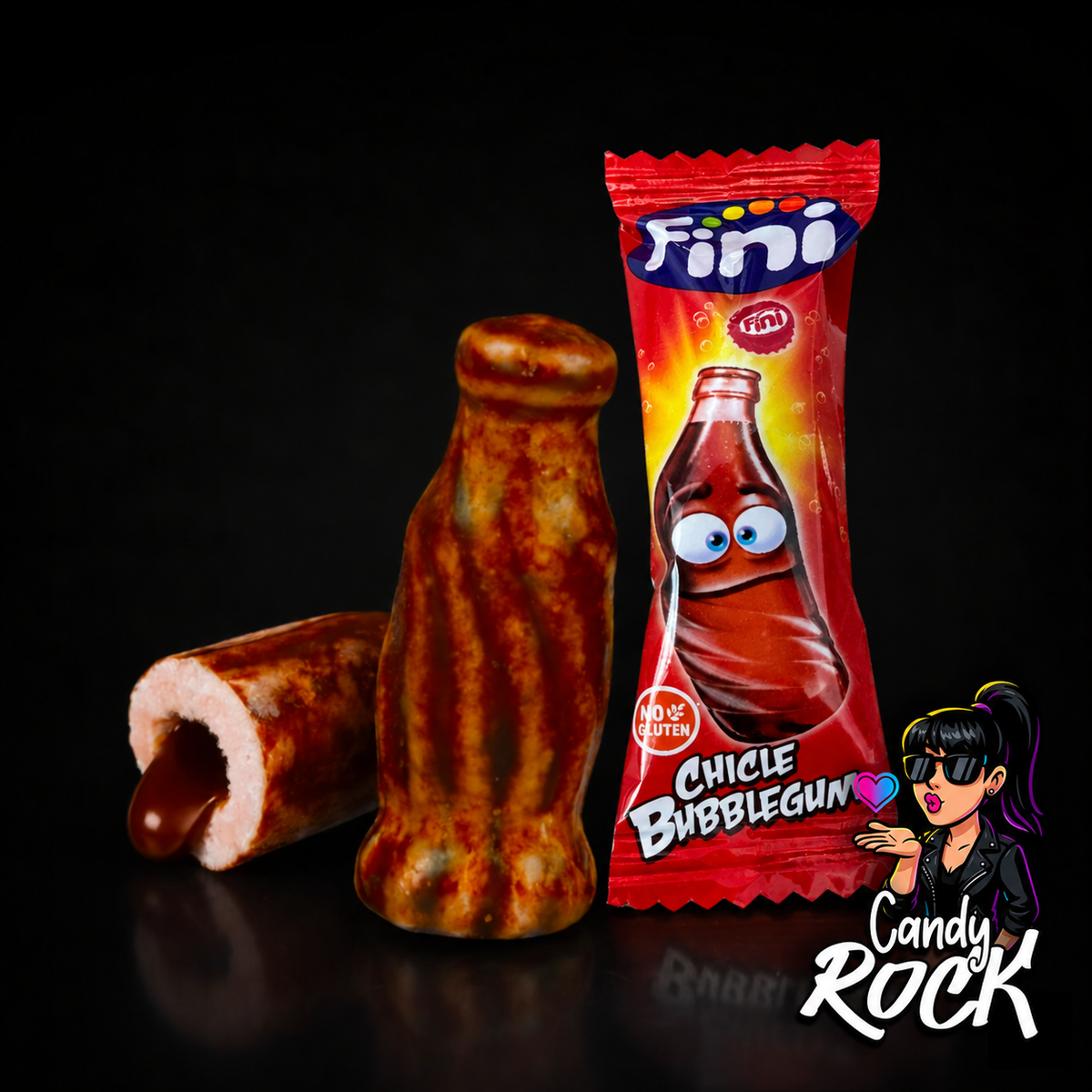 10 Chewing-gum Bouteilles Cola - Cœur Liquide - Fini