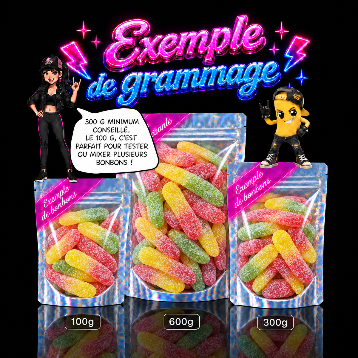 Bonbons Langues de Chat Fruités Acidulés – Frisia